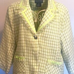 Beautiful Mint Green Spring Blazer, and detailed.